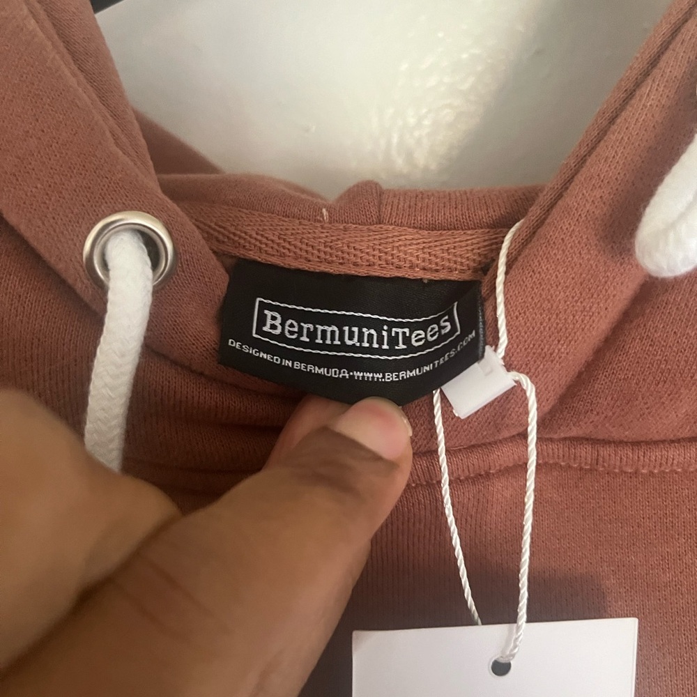 Rust Hoodie with White Graphic sweat suit - Picture 3 of 9
